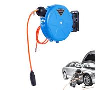 Carrete de manguera de aire retráctil de 10 m de pared resistente a | Carrete de manguera para compresor de aire para reparación de automóviles Mantenimiento de máquinas-herramientas garaje casa