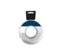Carrete de manguera tubular H05VV-F 2 x 1,00 mm², 20 m, ideal para conexiones eléctricas y aplicaciones de uso doméstico.
