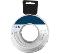Carrete de Manguera Tubular H05VV-F 3G 1,00 mm² Blanca 50 m, Ideal para Suministro eléctrico y Aplicaciones en Exteriores.
