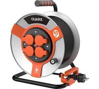 Carrete eléctrico para obra, cable H07RN-F, 3 conductores, sección de 2,5 mm², longitud de 25 metros