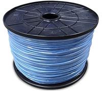 Carrete flexible de cable de 1,5mm, azul, con 1000m de longitud. perfe