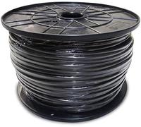 Carrete manguera 2x1 plana negra 500mts (audio) (bobina grande Ø400x2