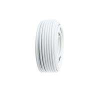 Carrete manguera tubular H05VV-F, 2 x 0,75 mm², 15 m, ideal para conexiones eléctricas y uso en entornos domésticos y profesionales.