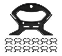 Carrete Organizador de Cables Asa de Plástico Negro 13 Piezas | Enrollado Rápido y Ordenado, Textura Antideslizante, para Técnicos It y Bricolaje, Uso en Escritorio