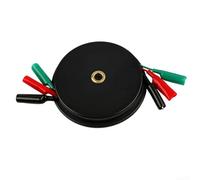 Carrete retráctil para extensión de multímetro automotriz, carrete de alambre de sonda en espiral con accesorio de tres puertos, rollo de cable de diagnóstico eléctrico compacto para automóvil (6