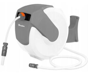 Carretera automática de pared BRADAS WHITE LINE con manguera de 1/2" - 20 metros y accesorios