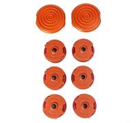 Carretes de repuesto para recortadora de césped, recambios de línea de corte de nailon, cartuchos de cabeza de jardín, paquete de carrete de línea Eater, línea de recortadora naranja