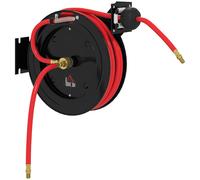 Carretes para mangueras – Dispositivos de almacenamiento para mangueras de pared – Soporte automático para mangueras con carcasa metálica