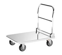 Carretilla Carretilla de Mano con Plataforma móvil Acero Inoxidable for Equipaje