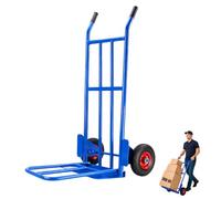 Carretilla de Mano 300 kg, Carro de Carga Profesional con Ruedas