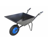 Carretilla de obra aw tools 70l, estructura atornillada, cuba de acero