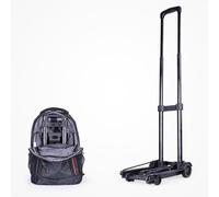 Carretilla Mano Plegable pequeña con 2 Ruedas, Carrito Equipaje portátil Capacidad Carga 110 Libras, Carrito Plataforma asa Ajustable Uso General para Viajes al Aeropuerto mudanzas