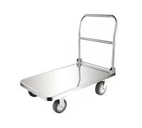 Carretilla Plegable HeavyDu con asa y Tira Protectora. Carro de Plataforma Plana portátil para facilitar el Transporte de Cargas Pesadas. Carro Robusto para Uso doméstico