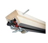 Carril de guía incrustado para puerta corredera (Largo: 2.000 mm, Capacidad de carga: 80 kg)