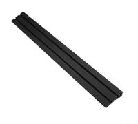 Carril ingletadora tipo 75 para carpintería, ranura en T, riel guía con grapas deslizantes, cortes precisos para sierra circular, mesa de fresado, banco de trabajo CNC, 400 mm, negro (500 mm)