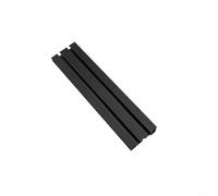 Carril ingletadora tipo 75 para carpintería, ranura en T, riel guía con grapas deslizantes, cortes precisos para sierra circular, mesa de fresado, banco de trabajo CNC, 400 mm, negro (300 mm)