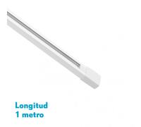 Carril para foco pindal blanco 1m 2 hilos 2x100x3,5 cm