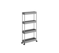 Carrito Auxiliar con Ruedas de 4 Niveles 40 x 12,5 x 88 cm