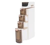 Carrito de almacenamiento estrecho con 4 cajones, cajonera con suelo alto, giratorio, espacio de almacenamiento superior para baño, dormitorio, salón, organización máxima