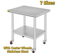 Carrito de cocina - Carro de servicio - Isla de cocina - Isla de cocción - Mesa de trabajo de cocina - Mesa de trabajo de acero inoxidable