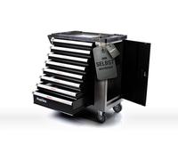 Carrito de herramientas con 8 cajones - Color gris - Capacidad de carga de 35 kg por cajón