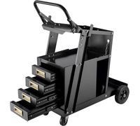 Carrito de herramientas Met con 4 cajones deslizantes - Laskar - Carrito para taller - Carrito para equipos de soldadura