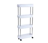 Carrito de servir multiusos con 3 niveles, práctico estante de almacenamiento de cocina, estante de organización de almacenamiento simple y práctico