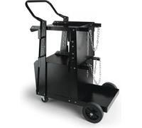 Carrito de transporte Famanu con 2 estantes – Armario con cerradura, capacidad máxima de 120 kg