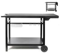 Carrito para plancha, plegable, de 85–115x50 cm, con una altura de 81 cm, que incluye accesorios