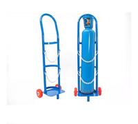 Carro cilíndrico de gas de acero inoxidable con ruedas, carrito ligero para transporte y almacenamiento seguro de tanques de soldadura, carro cilíndrico duradero con cadena de seguridad
