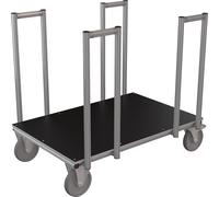 Carro con arcos laterales con perfil de aluminio L x A 1200 x 800 x 1100 mm