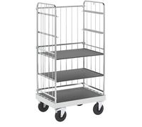 Carro con pisos multiusos, galvanizado Kongamek, L x A x H 1000 x 700 x 1900 mm