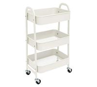 Carro de Almacenamiento Carrito Auxiliar con Ruedas Carro Cocina Carro Servicio Carrito Metalico con Ruedas 3 Niveles Carro Rodante Carro Organizador para Dormitorio Baño Oficina,Carrito de cocina o