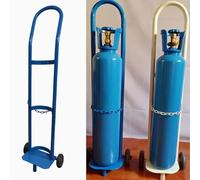 Carro de cilindro de gas de acero inoxidable, carro ligero de oxígeno para un fácil transporte, ideal para soldadura y uso industrial