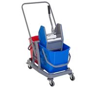 Carro de limpieza - Carro de limpieza con ruedas - Vehículo de limpieza - Carro de fregado - Sistema de transporte - Capacidad de 25 litros