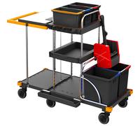 Carro de limpieza EQUIPE Vermop, L x A x H 1410 x 620 x 1140 mm