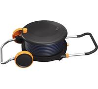 Carro de limpieza Fiskars con depósito y manguera, con conexión de 13 mm (1/2"), alcance de 215 metros, modelo 1071639