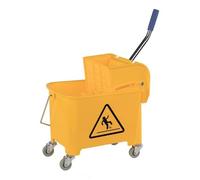 Carro de limpieza profesional METRO, 27 x 57 x 67 cm, 20 litros, material mixto, color amarillo