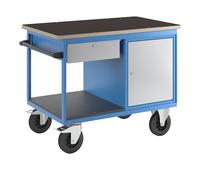 Carro de montaje eurokraft pro, 1 armario, 1 cajón