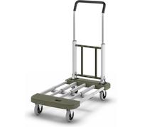 Carro de plataforma de aluminio, plegable carga máx. 150 kg