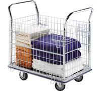 Carro de rejilla, rejilla lateral galvanizada con manijas de acero inoxidable