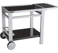 Carro de servicio con superficie de trabajo - Carro - Carro de cocina - Carro de servicio - Mesa de postres - Amplia superficie de trabajo de 80 x 55 cm