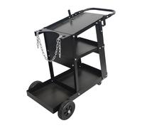 Relaxdays Carro para soldar negro,plata