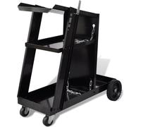 Carro de soldadura Schwarz, carro de mano con 3 estantes
