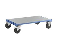Carro de transporte para planchas sin arcos eurokraft pro, cama 1250 x 800 mm