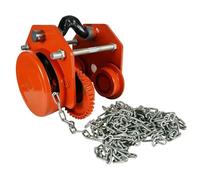Carro manual de alta resistencia accionado por cadena de acero con capacidad de carga de 1 a 10 toneladas, ideal para gasolineras, almacenes y sitios de construcción (5T/10000 libras, 9 m/29.5 pies)
