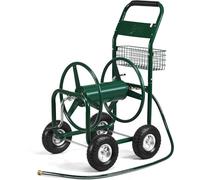 Carro metálico para mangueras, enrollador de mangueras para mangueras de 5/8"