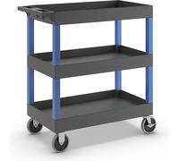 Carro multiusos MULTI L x A x H 895 x 460 x 950 mm, 3 pisos, 3 cubetas