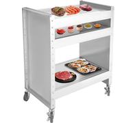 Carro para barbacoa - Carrito para parrilla - Carrito para barbacoa - Mesa para parrilla - Carrito para exteriores - Acero inoxidable 201