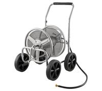Carro para bobinas de manguera VEVOR, compatible con mangueras de 1,5 cm x 91 m, herramienta móvil con 4 ruedas, robusta, de acero con revestimiento de pintura en polvo, ideal para uso en exteriores,